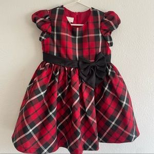 Bonnie baby by Bonnie Jean red tartan plaid holiday dress